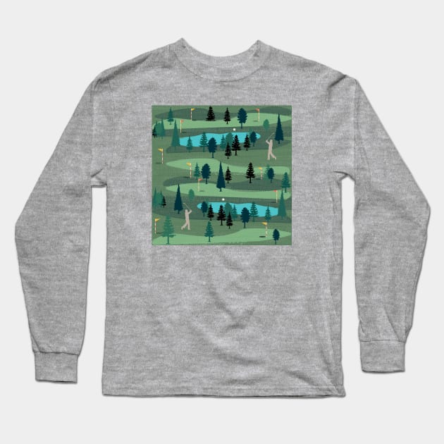 Golf Day Out Long Sleeve T-Shirt by famenxt